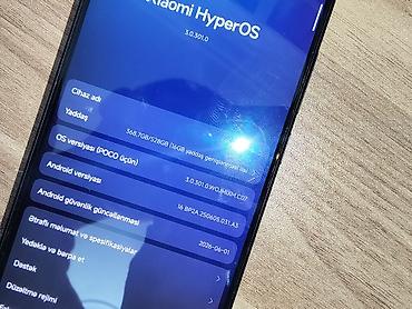 x7 makro: Poco X7 Pro, 512 GB, rəng - Qara, Sensor — 1