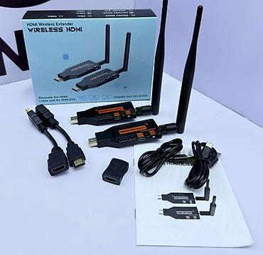 hdmi удлинитель: Беспроводной HDMI‑удлинитель 100 м Комплект передатчик (TX) + — 1