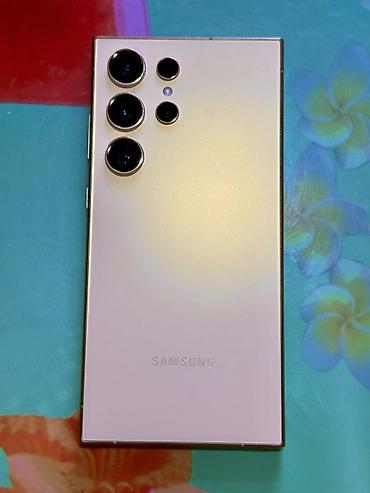 чехол для с24 ультра: Samsung Galaxy S24 Ultra, Б/у, 512 ГБ, цвет - Золотой, 2 SIM, eSIM — 1