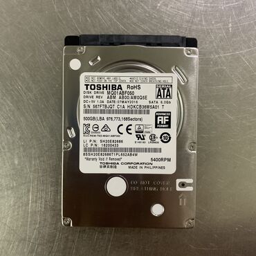 Жесткие диски, переносные винчестеры: Накопитель, Б/у, Toshiba, HDD, 512 ГБ, Для ноутбука