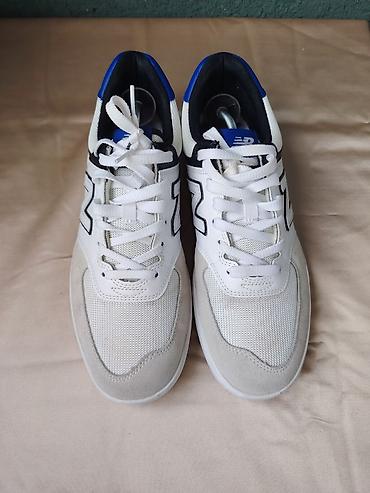 bq patike: New Balance muške patike – bele sa plavim i crnim detaljima Ug 28cm - — 1