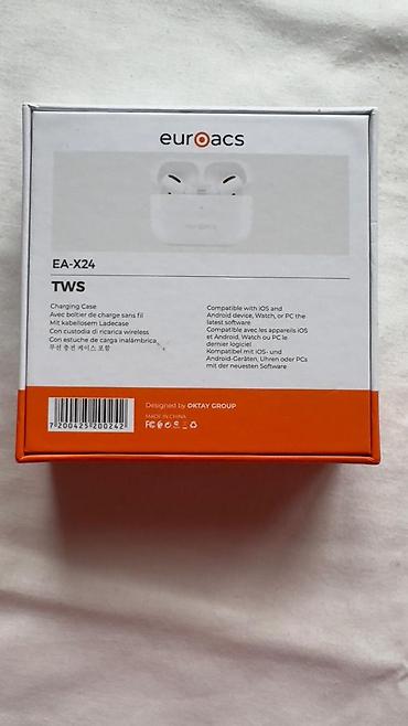 any unboxing yukle: Euroacs EA-X24 TWS simsiz qulaqlıq - Bluetooth: BT v5.4 – stabil və — 2