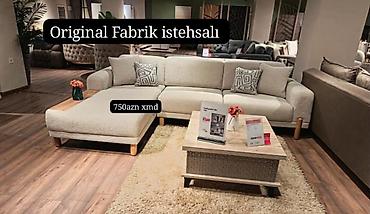Original fabrik istehsalı künc divan dəsti - L-şəkilli geniş künc