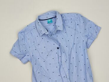 Shirts: Shirt 9 years, condition - Perfect, pattern - Print, color - Light blue