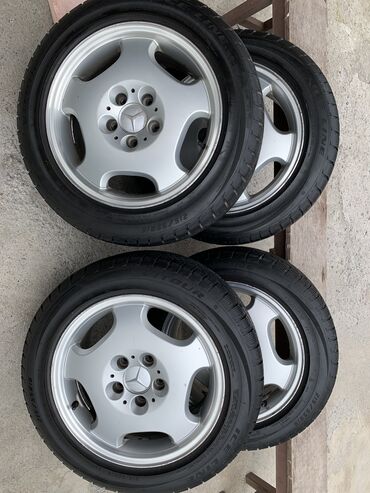 обычные диски: Дөңгөлөктөр монтажда 215 / 40 / R 16, Кыш, Колдонулган, Комплект, Жеңил унаалар, Куйма, тешиктери - 5