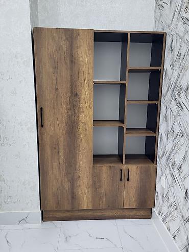 dolab ofis: Yeni, 3 qapılı, Qəhvəyi, Açılan, Düz dolab — 2