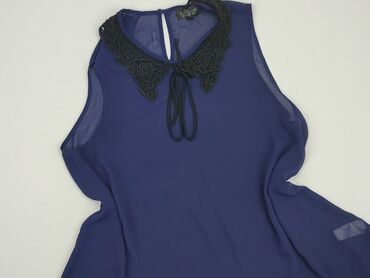 beżowa bluzki z krótkim rękawem: Blouse, Topshop, L (EU 40), condition - Good