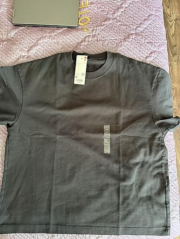 Футболки: Футболка UNIQLO Boxy Cropped T‑Shirt Оригинал с Японии - Модель: Boxy — 4