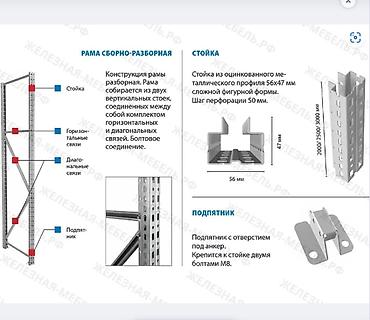 Стеллажи: Стеллаж MS Pro Z 2000х1200х1000 (3 яруса с секционным настилом) — 7