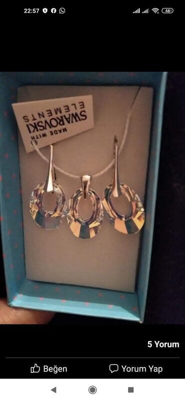 Bijuteriya dəstləri: Bəzək əşyaları dəsti - Bənövşəyi yaquta bənzər daşlardan düzəldilmiş — 24