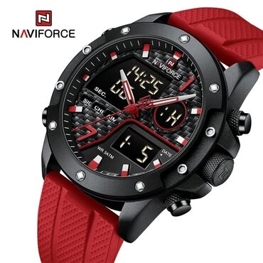 duvar saati: Новый, Наручные часы, NaviForce, цвет - Красный