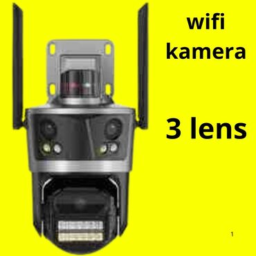 Videomüşahidə: Wifi kamera 3 lensli