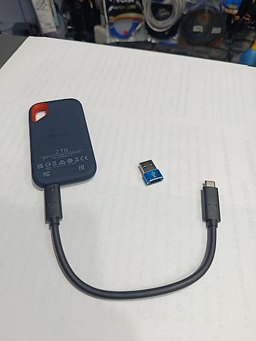 SSD diskləri: Xarici SSD disk Sandisk, 2 TB, İşlənmiş — 2