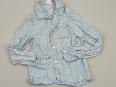 Shirts: Shirt 12 years, condition - Good, pattern - Monochromatic, color - Light blue