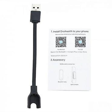 Smart satovi: Pametna fitnes narukvica (crna) sa OLED ekranom i USB punjačem - — 8