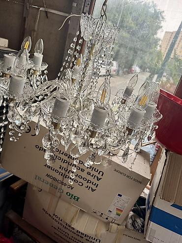 omid cilciraq: Çılçıraq, 10 və daha çox lampa, Xrustal — 4