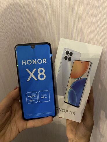 honor 20: Honor X8, 128 GB, rəng - Qara