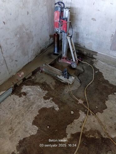 Beton işləri: #Betonkesme #betondeşmə Beton kubik kərpic - dən kəsim deşim — 20