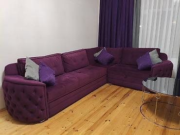 Divanlar: Künc divan, İşlənmiş, Bazalı, Vеlur parça — 1