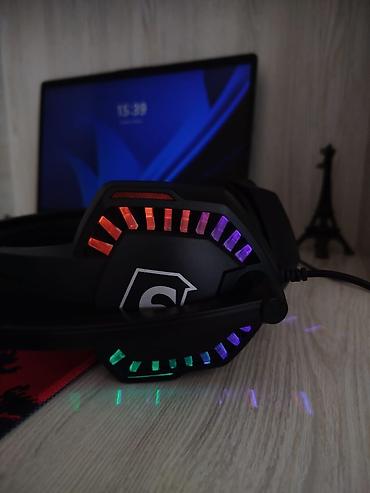 noutbuklar yeni: RGB işıqlı oyun aksesuarları dəsti - Qulaqlıq: Üstündə mikrafon olan — 5