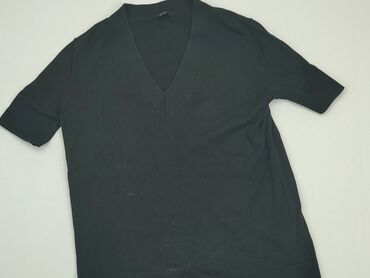 czarne t shirty z dekoltem v: Sweter, XS, stan - Bardzo dobry
