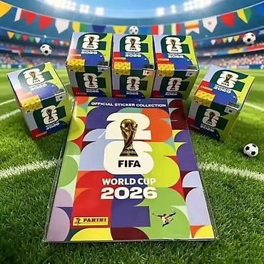 Спорт жана хобби: PANINI FIFA World Cup 2026 — официальный альбом для наклеек + — 2