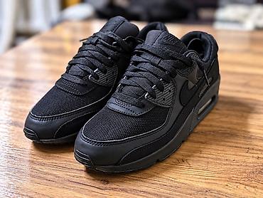 найк аир макс 90: Мужские кроссовки, 41, Nike, Б/у, цвет - Черный, Самовывоз — 3
