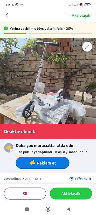 turbo az velosiped: Skuter yaxşı vəziyyətdə — 1