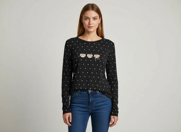 bluzka z długim rękawem new yorker: Women's blouse, size L