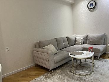 hamam kuncluyu: Künc divan – müasir dizayn, açıq boz rəng - Forma: L-şəkilli künc — 2