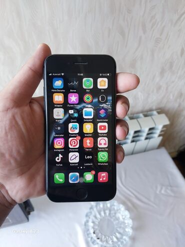 iphone 6 64gb plata: IPhone 8, 64 GB, Qara, Barmaq izi