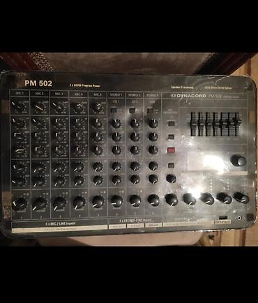 Mikşerlər: Yeni nəsil Dynacord PM 502 – aktiv mikser/powered mixer — 3