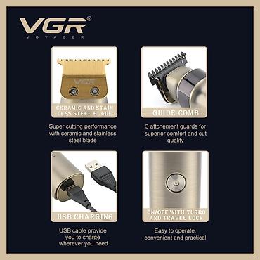 sac ucun moyka: Profissional Trimmer VGR 991 - Keramik Bıçaqlı / 2000mAh / 400 Dəqiqə — 6