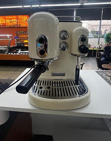 Digər biznes avadanlığı: KitchenAid Artisan Espresso Machine – krem rəng - İki qazanlı (dual — 1