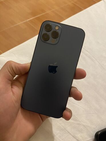 Apple iPhone: IPhone 12 Pro, 256 GB, Pacific Blue, Simsiz şarj, Face ID