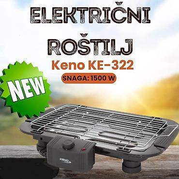 aparat protiv miseva: Električni roštilj Keno KE-322 - Snaga: 1500 W - Kompaktni stočni — 1
