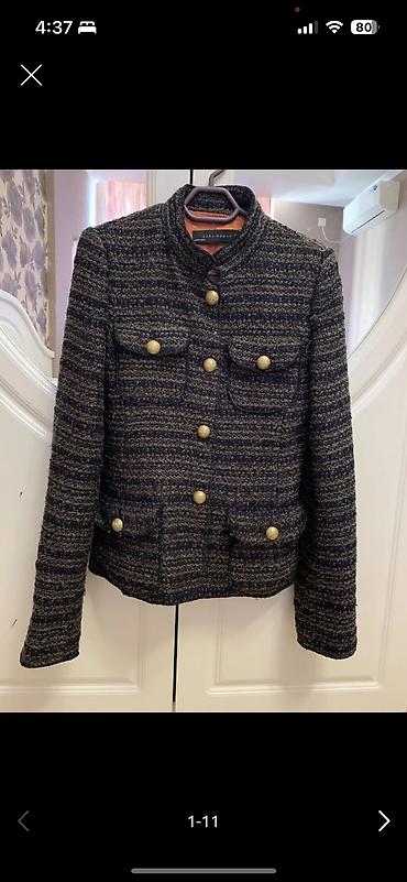 Демисезонные куртки: Куртка-рубашка Pull&Bear Размер: S (EUR S / USA S / MEX 26 Цена at lalafo.kg — 13 Демисезонные куртки: Куртка-рубашка Pull&Bear Размер: S (EUR S / USA S / MEX 26 Цена — 13