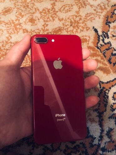айфон 8 плус: IPhone 8 Plus, Б/у, 64 ГБ, Красный, Чехол, 68 %