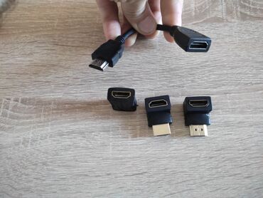 dvi kabel: Müxtəlif adapterlər, otürücü, perexadnik, kabel. Bucaqlı HDMI 90/270