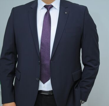 прокат мужских костюмов [возьми на прокат] бишкек фото: Мужской костюм, Massimo Dutti, Новый, цвет - Синий, Платная доставка