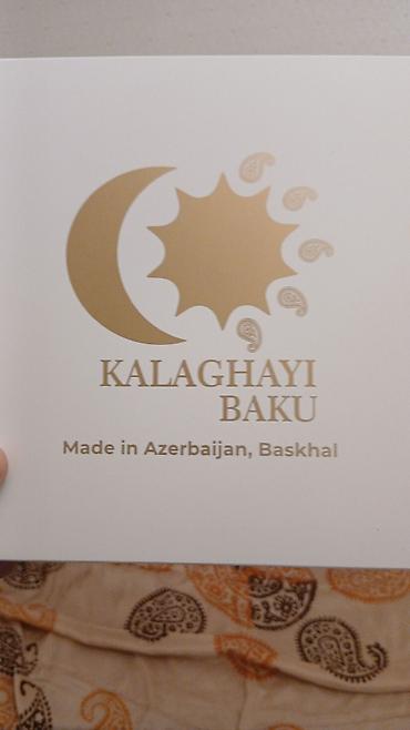 Baş geyimləri: Kalağayı şalı – “KALAGHAYI BAKU”, Basqal istehsalı - Material: 100% — 3