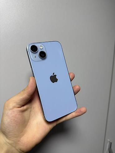 iphone 1e: IPhone 14, Б/у, 128 ГБ, Синий, 80 % — 1