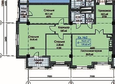 Продажа квартир: 4 комнаты, 82 м², Элитка, 6 этаж, Готовая ПСО (под самоотделку) — 19