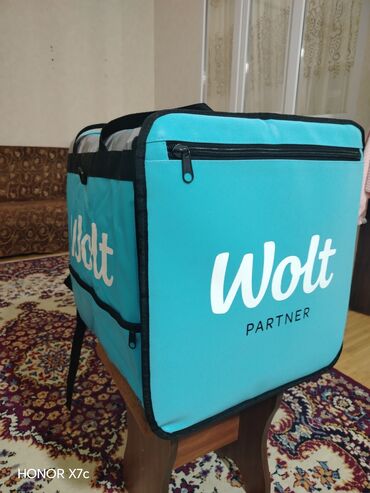 термолента для принтеров чеков 80х80х12мм арт 2082 чековая лента: Wolt Partner çatdırılma çantası – izotermal, böyük həcmli kurye
