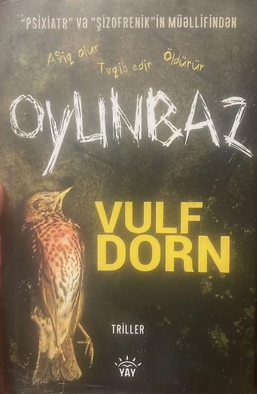 Məhsul: Kitab – “Oyunbaz” (triller) Müəllif: Vulf Dorn Nəşriyyat: YAY