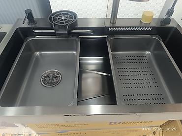 metbex moykası: Yeni Düzbucaqlı Mətbəx çanağı, Şkafsız, Paslanmaz polad — 5