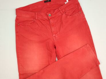 Material trousers for women, size 2XL (EU 44)