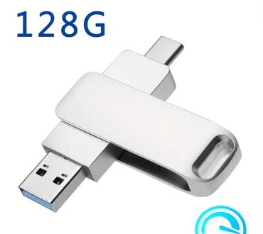Flash kartlar: Flash kart 128 GB, USB type C, Yeni — 2