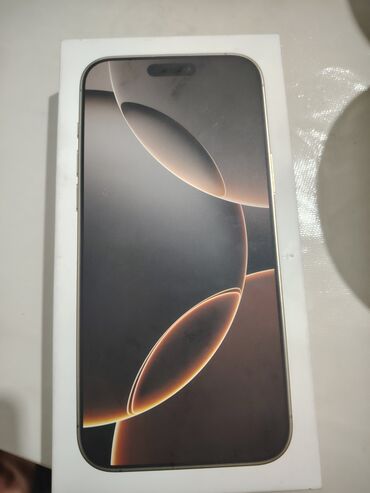 Apple iPhone: IPhone 16 Pro Max, Новый, 256 ГБ, Desert Titanium, Кабель, Коробка, 100 %