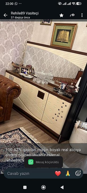 110 AZN qapıları maşın boyalı real alıcıya endrm olacaq ünvan Yasamal